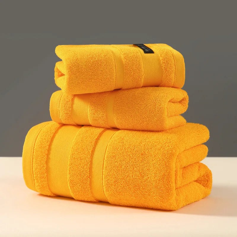 Crown Double Thick Spa Bath Towel in Tangerine