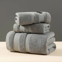 Crown Double Thick Spa Bath Towel in Whisper Gray