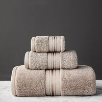 Crown Egyptian Cotton 3 Piece Towel Set in Sandstone