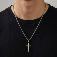 Crucifix Silver 3mm