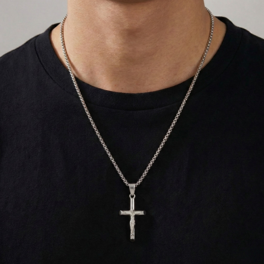 Crucifix Silver 3mm
