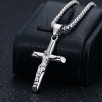 Crucifix Silver 3mm