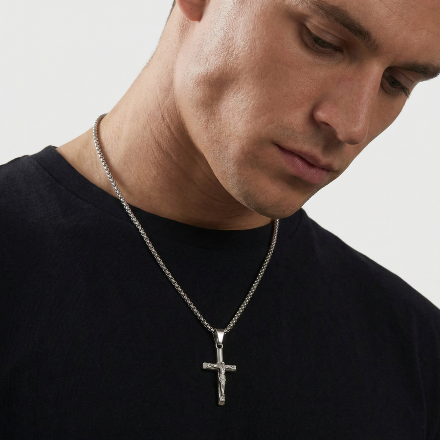 Crucifix Silver 3mm