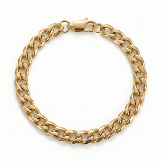 Cuban Bracelet Gold 4mm