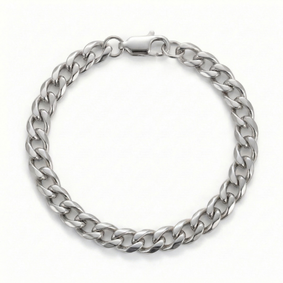 Cuban Bracelet Silver 4mm