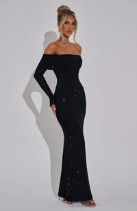 Nika Maxi Dress – Black