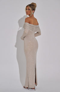 Nika Maxi Dress – Nude