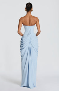 Ava Maxi Dress – Glacier Blue