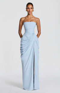 Ava Maxi Dress – Glacier Blue