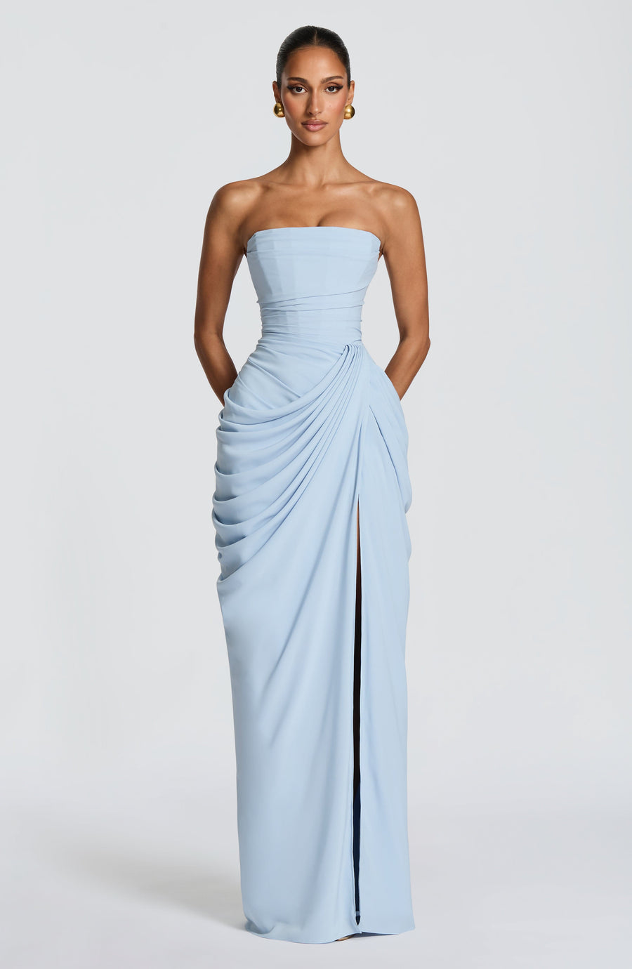 Ava Maxi Dress – Glacier Blue