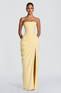 Ava Maxi Dress – Lemon