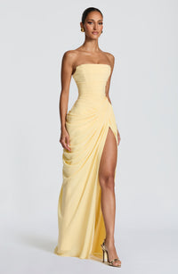 Ava Maxi Dress – Lemon