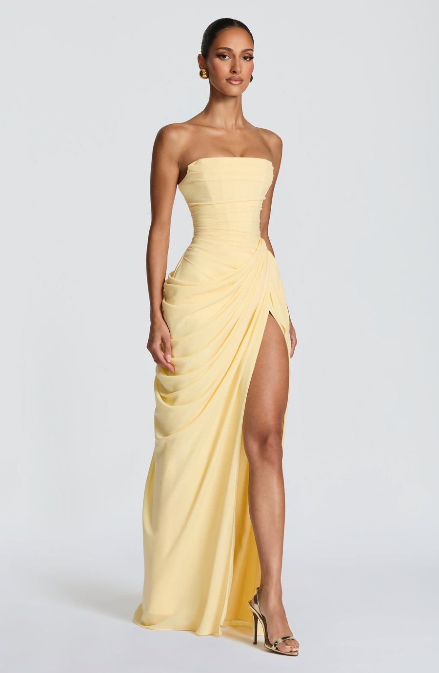 Ava Maxi Dress – Lemon