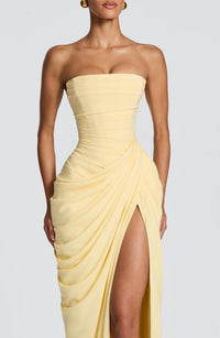 Ava Maxi Dress – Lemon