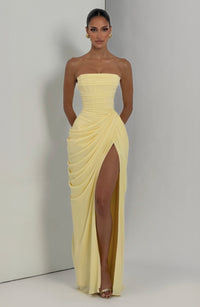 Ava Maxi Dress – Lemon