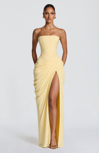 Ava Maxi Dress – Lemon