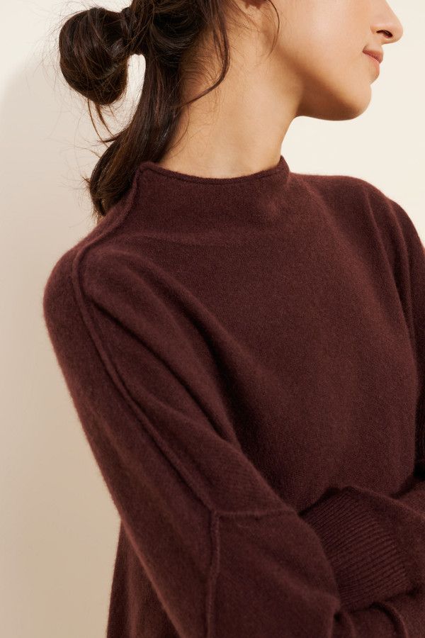 The Alani Cashmere Mock Neck Sweater