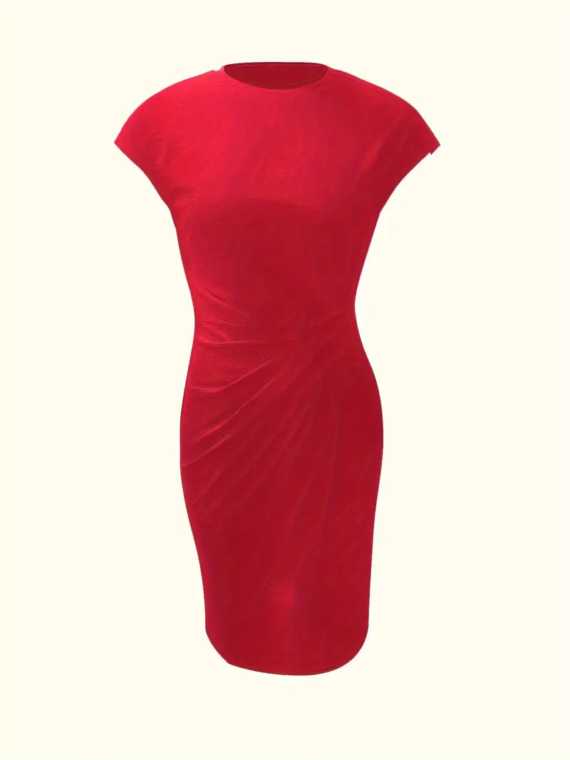 Katie | Women's Classic Short Sleeve Bodycon Dress