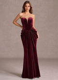 Sylvie Wine Maxi Gown Ready to Ship