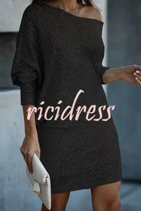Vivienne Sequin Off-Shoulder Mini Dress