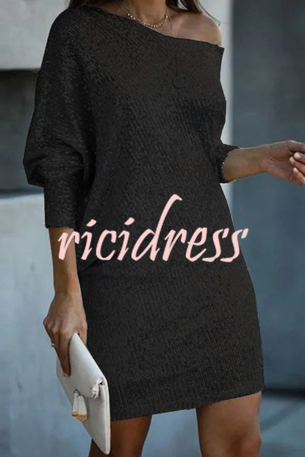 Vivienne Sequin Off-Shoulder Mini Dress