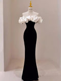 Gorgeous Mermaid Off The Shoulder Black Prom Dress P1876 - AS PHOTO / Custom (Add Your On
