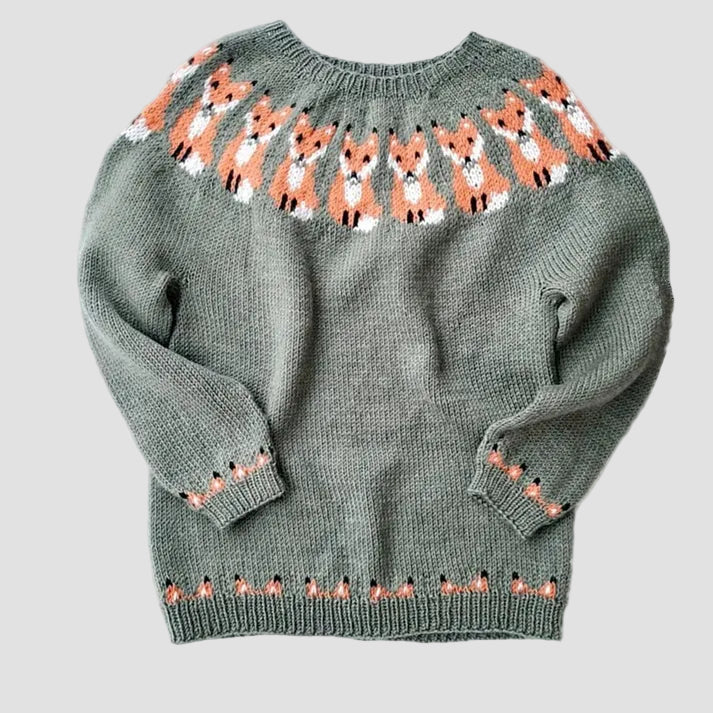 Retro Nordic Wool Blend Sweater