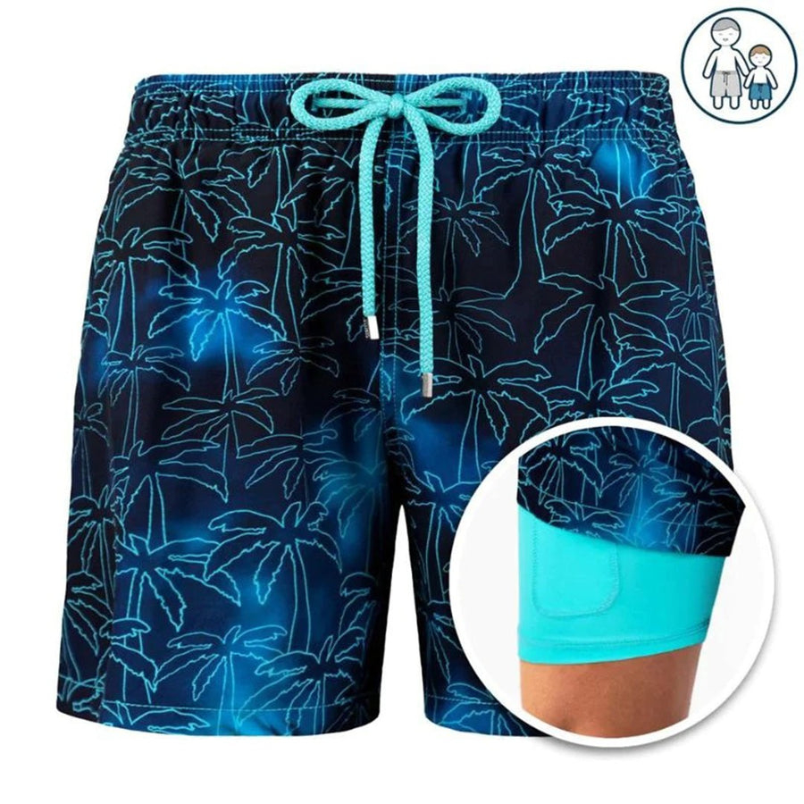 Daan Trousers in Blue Palm