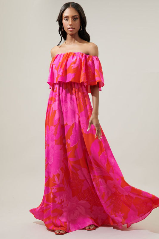 Mia | Ruffle Maxi Dress