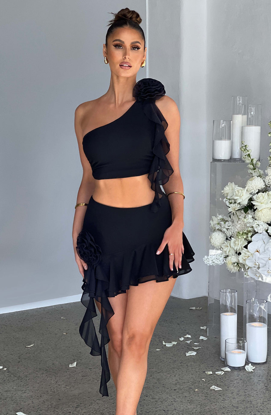 Sabine Mini Skirt in Black