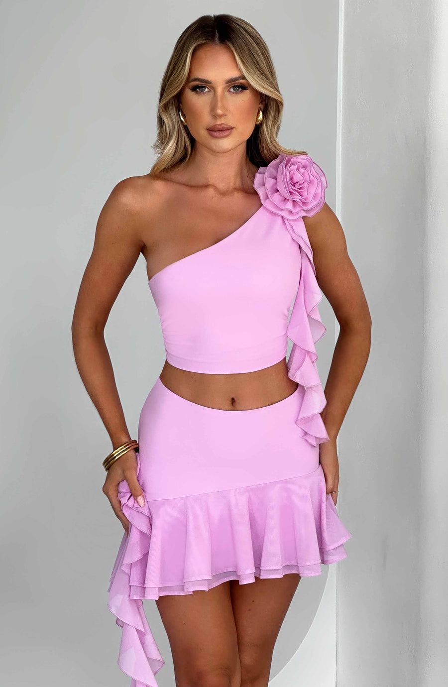Sabine Mini Skirt in Pink