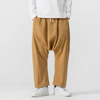 Daisen Drop Crotch Pant in Khaki