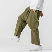 Daisen Drop Crotch Pant in Olive