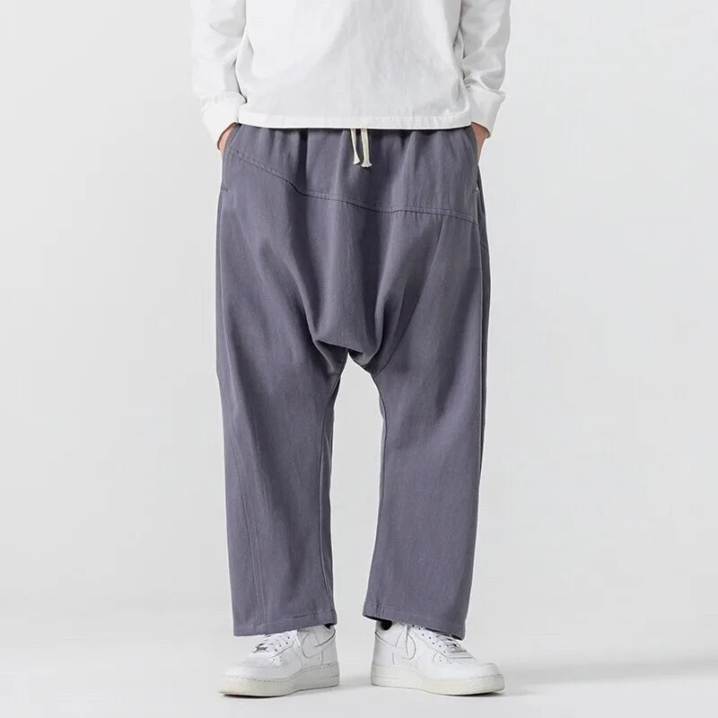 Daisen Drop Crotch Pant in Slate Purple