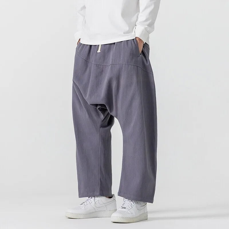 Daisen Drop Crotch Pant in Slate Purple