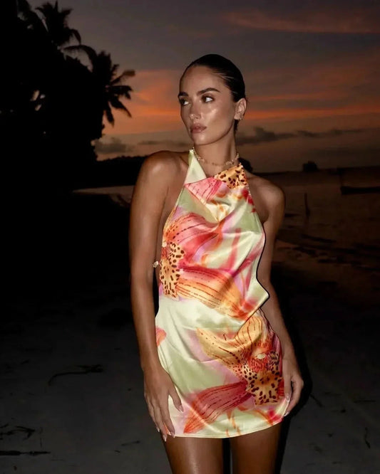 Daisy | Halter Mini Dress