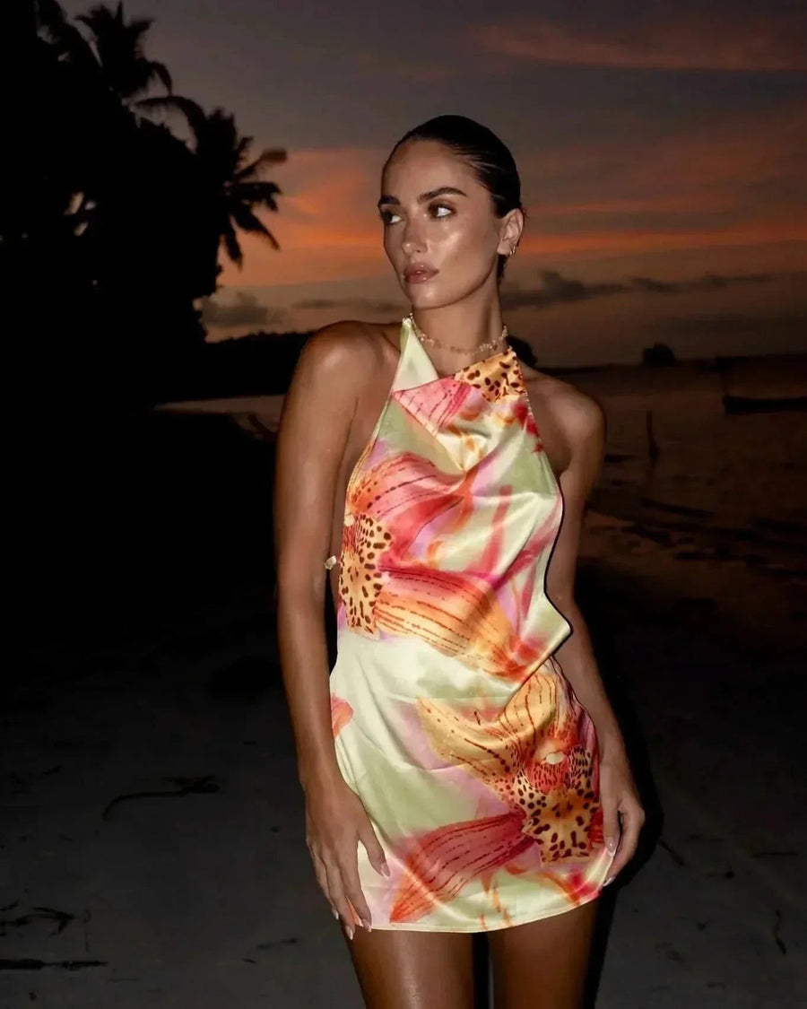 Daisy | Halter Mini Dress