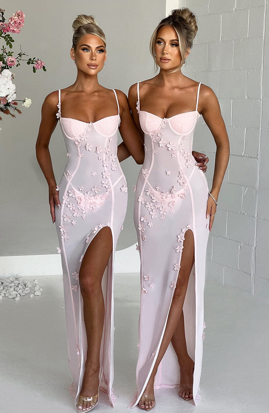Kenna Maxi Dress – Blush