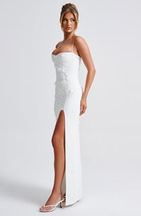 Kenna Maxi Dress – Ivory Lined