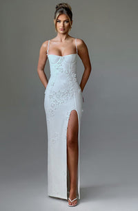 Kenna Maxi Dress – Ivory Lined