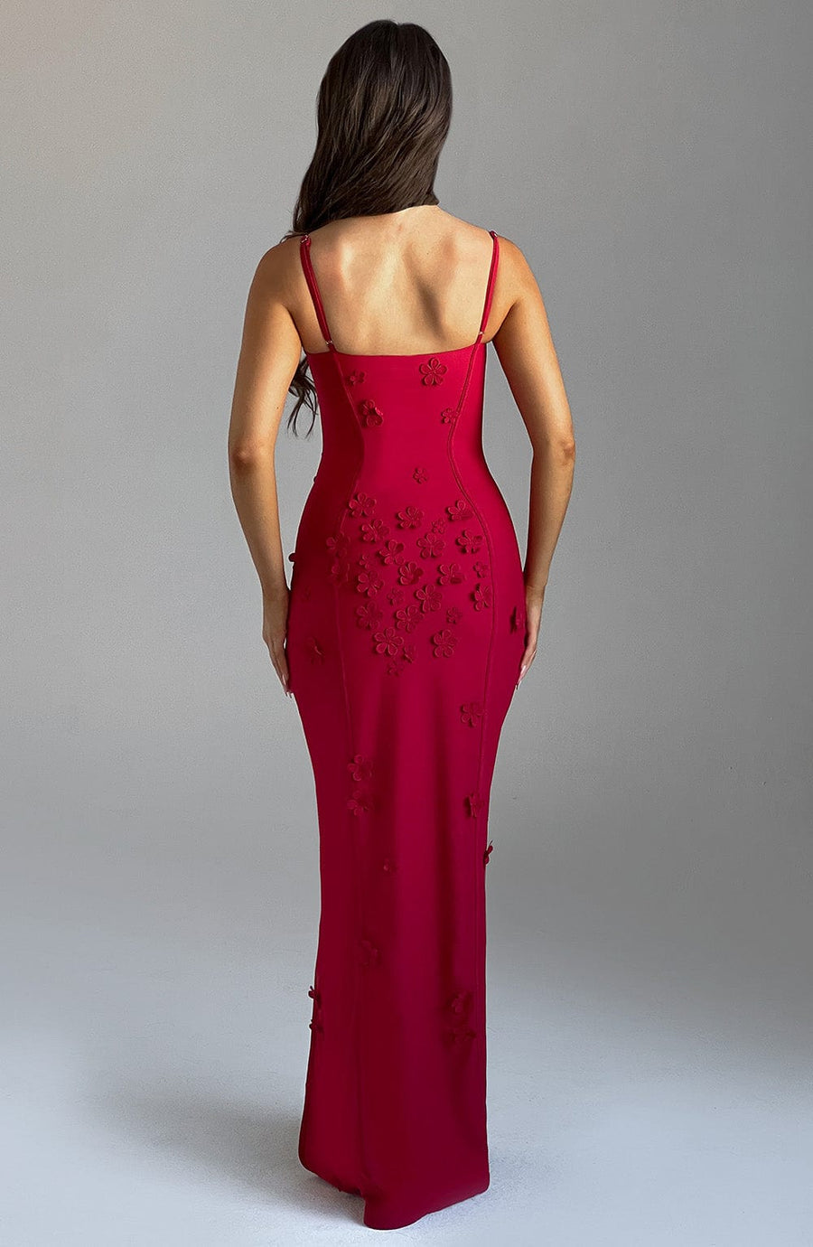 Kenna Maxi Dress – Red Lined