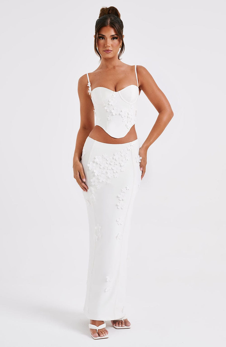 Kenna Maxi Skirt in White