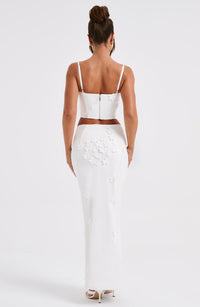 Kenna Maxi Skirt in White