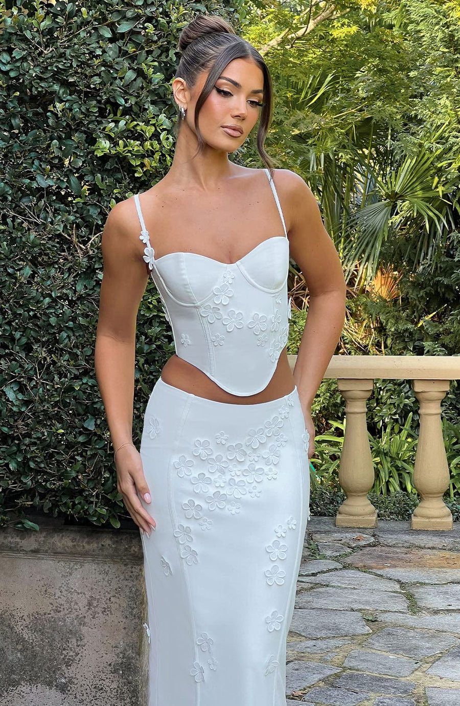 Kenna Maxi Skirt in White