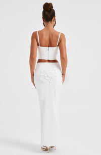 Kenna Maxi Skirt in White