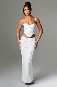 Kenna Maxi Skirt in White