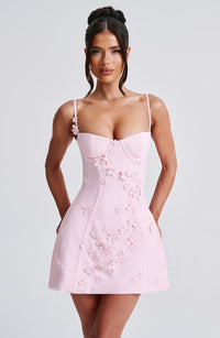 Kenna Mini Dress – Blush