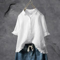 Liv | Women's Linen Ruched Detail Oversized Shirt