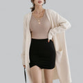 Mathilde | Women's Long Oversized Cashmere Knit Cardigan