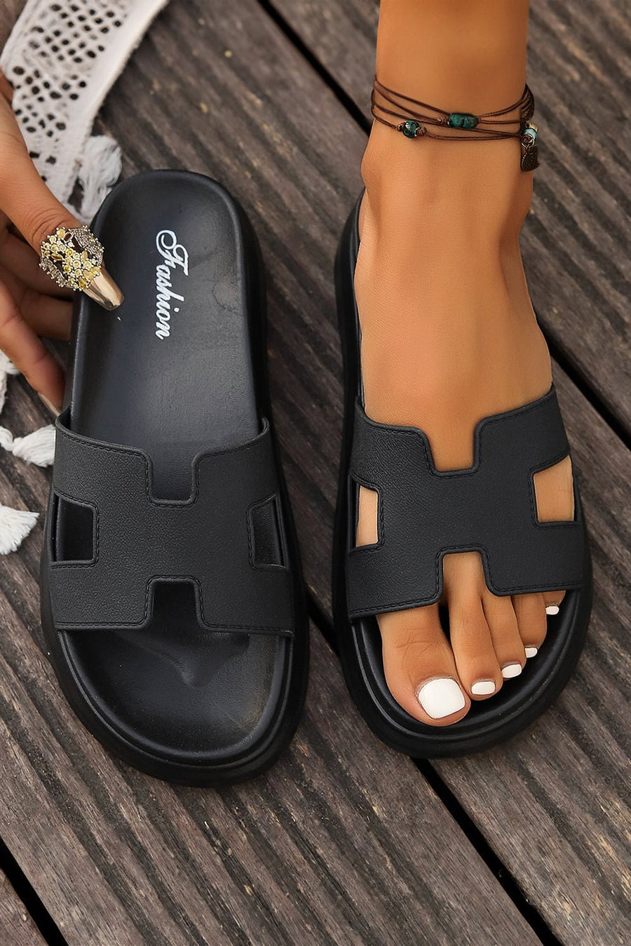 Agnes | Women's Cutout Platform Sandals